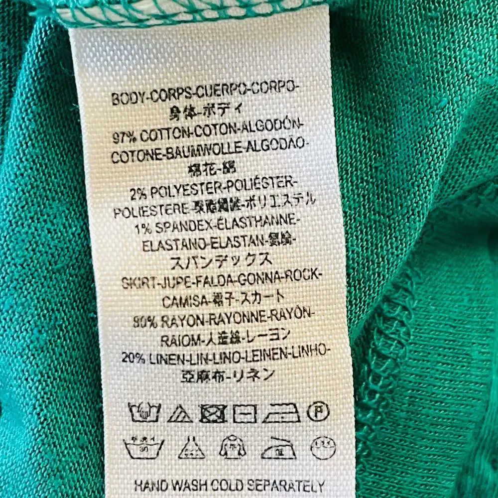 Free People Right on Time Green Sleeveless Tiered Tunic Tank Top Size L